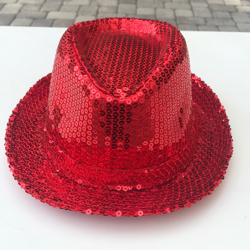 Brand new red sequin fedora! ❤️ - Picture 5 of 6